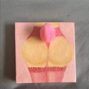 Mini canvas booty painting